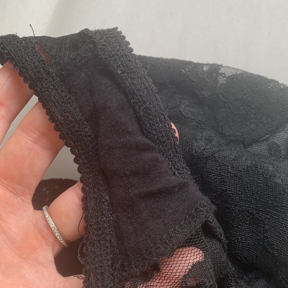 Free People Beach Black Lace Bodysuit Lingerie Top Cami Sexy Size Small - Picture 12 of 15